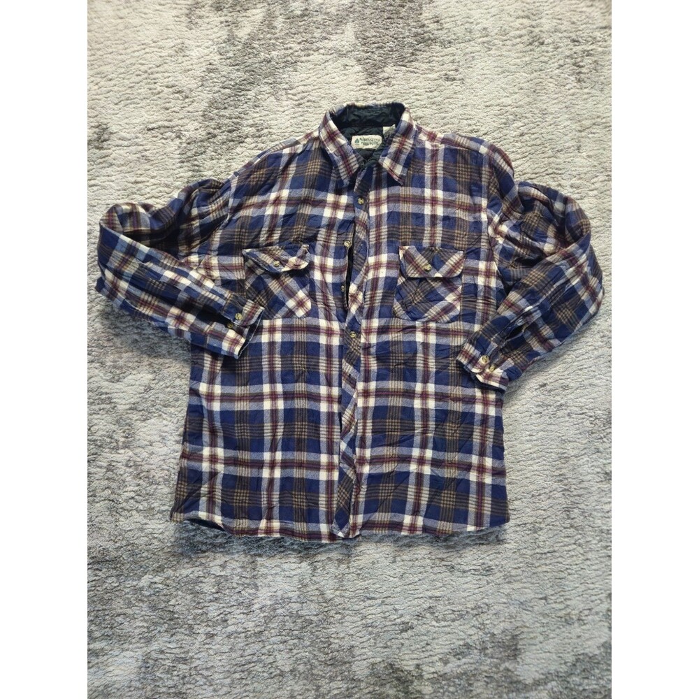Northwest Territory Button Up Men's Flannel Shirt Adult XL  Plaid